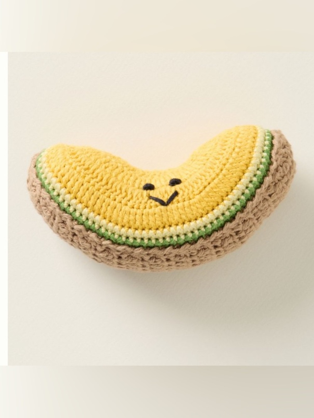 Anthropologie WARE of the dog cotton crochet squeaky dog toy , NWT
